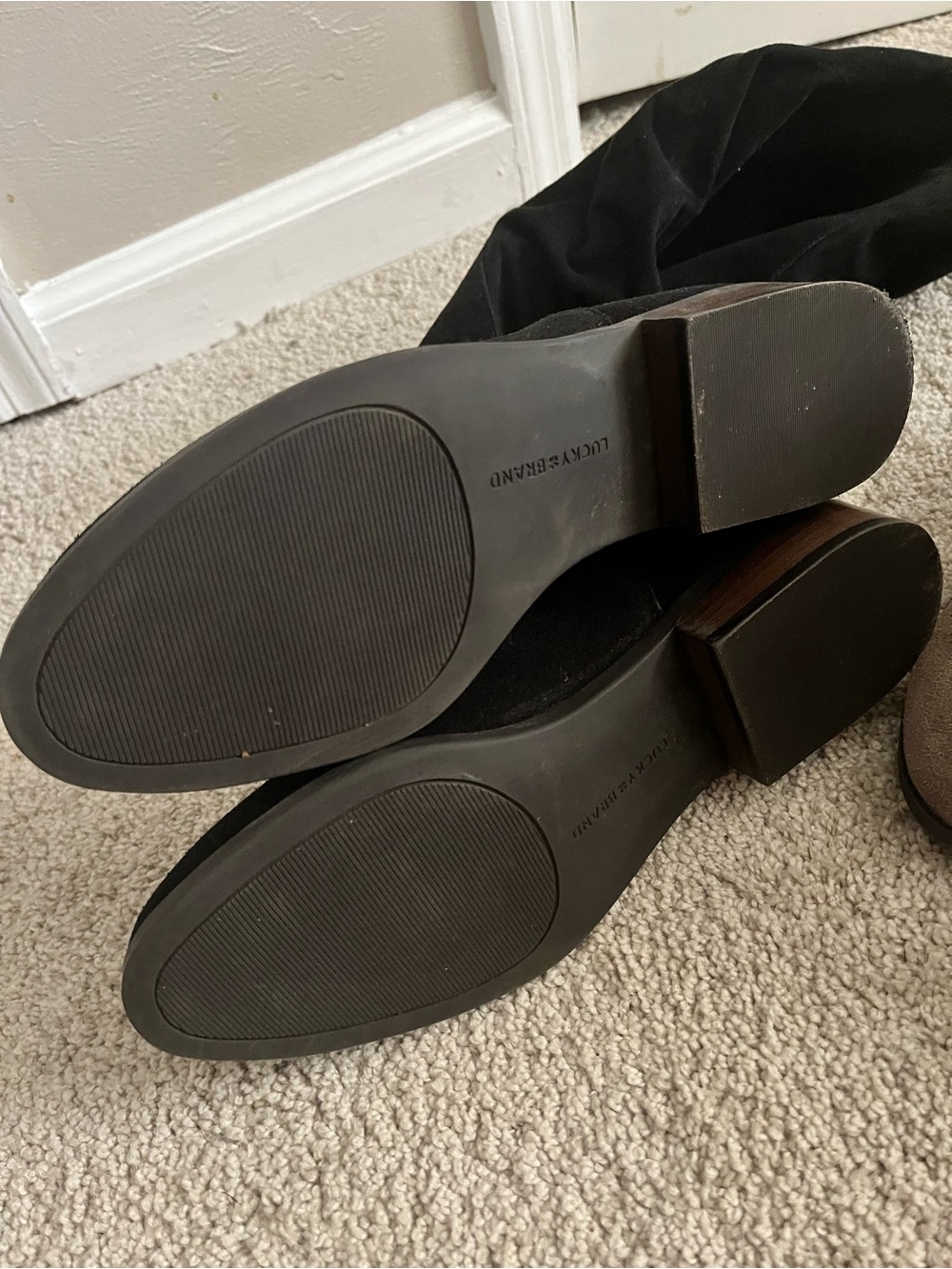 Lucky Brand bundle women Black Suede tall Boots